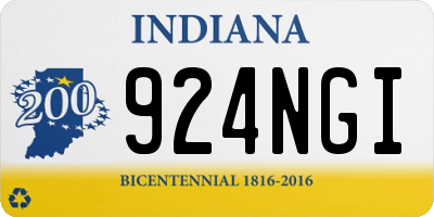 IN license plate 924NGI
