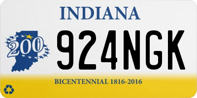 IN license plate 924NGK