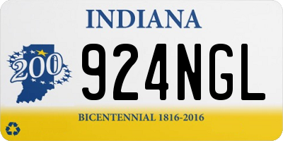 IN license plate 924NGL