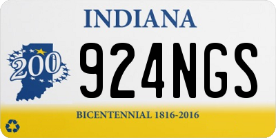 IN license plate 924NGS
