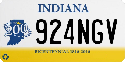 IN license plate 924NGV