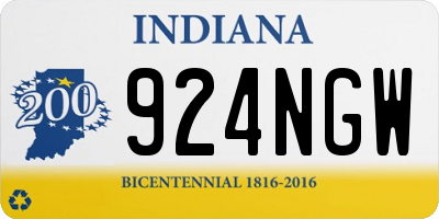 IN license plate 924NGW