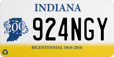 IN license plate 924NGY