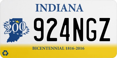 IN license plate 924NGZ