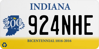 IN license plate 924NHE
