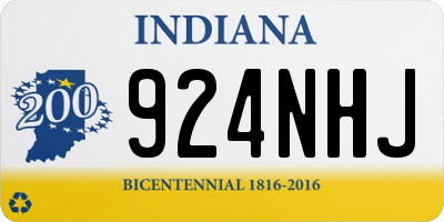 IN license plate 924NHJ