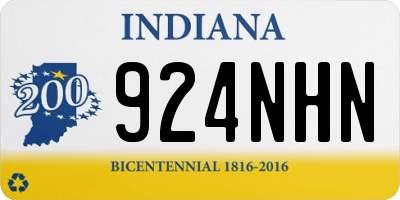 IN license plate 924NHN