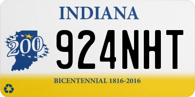 IN license plate 924NHT