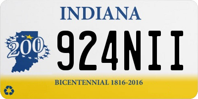 IN license plate 924NII
