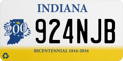IN license plate 924NJB