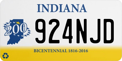 IN license plate 924NJD