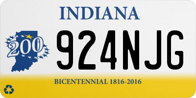 IN license plate 924NJG