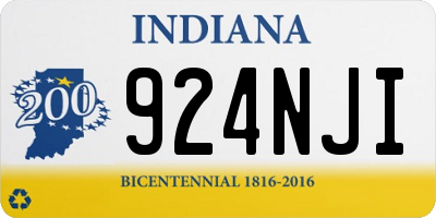 IN license plate 924NJI