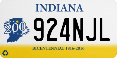 IN license plate 924NJL