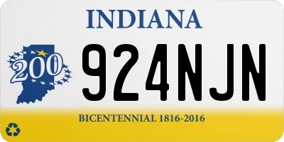 IN license plate 924NJN