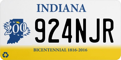 IN license plate 924NJR