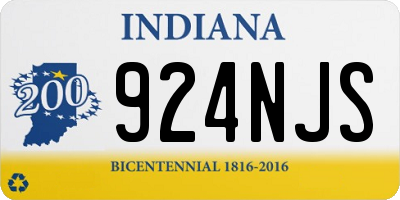 IN license plate 924NJS