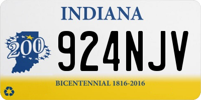 IN license plate 924NJV
