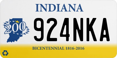 IN license plate 924NKA