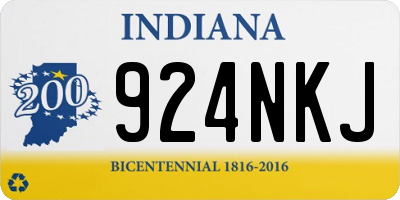 IN license plate 924NKJ