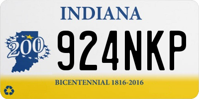 IN license plate 924NKP