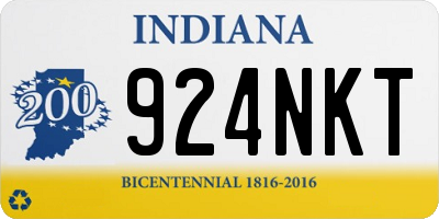 IN license plate 924NKT