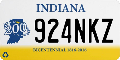 IN license plate 924NKZ