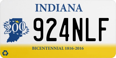 IN license plate 924NLF