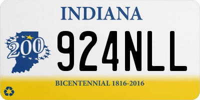 IN license plate 924NLL