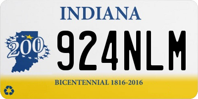 IN license plate 924NLM