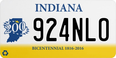 IN license plate 924NLO