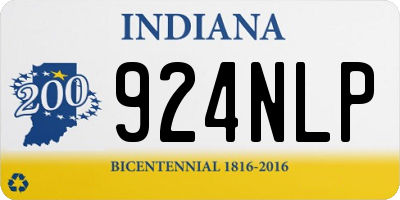 IN license plate 924NLP