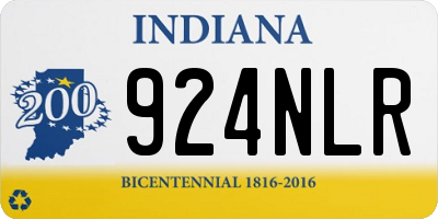 IN license plate 924NLR