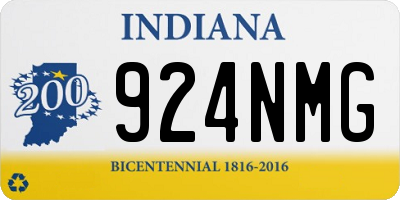 IN license plate 924NMG