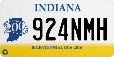 IN license plate 924NMH