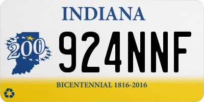 IN license plate 924NNF