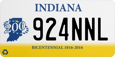 IN license plate 924NNL