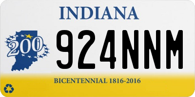 IN license plate 924NNM