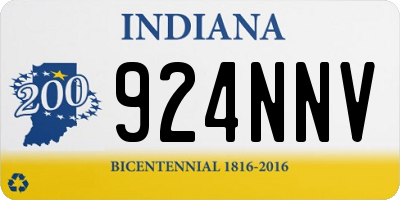 IN license plate 924NNV