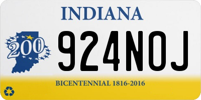 IN license plate 924NOJ