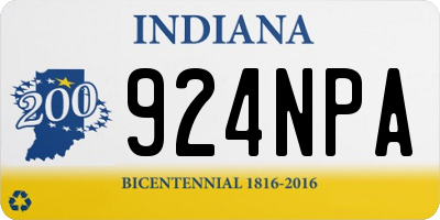 IN license plate 924NPA