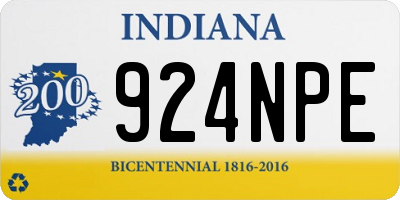 IN license plate 924NPE