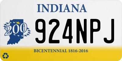 IN license plate 924NPJ