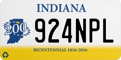 IN license plate 924NPL