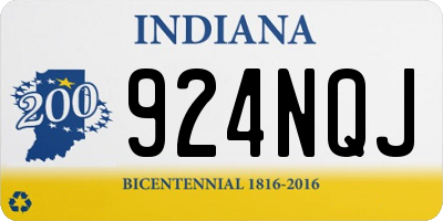 IN license plate 924NQJ