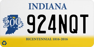 IN license plate 924NQT