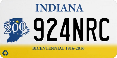 IN license plate 924NRC