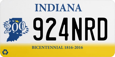 IN license plate 924NRD