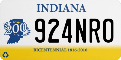 IN license plate 924NRO