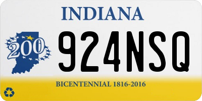 IN license plate 924NSQ
